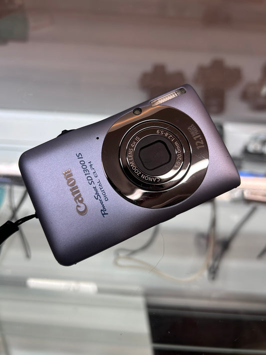 Used Canon PowerShot SD1300 IS Digital ELPH Camera Blue w/ Case | SEE VIDEO |