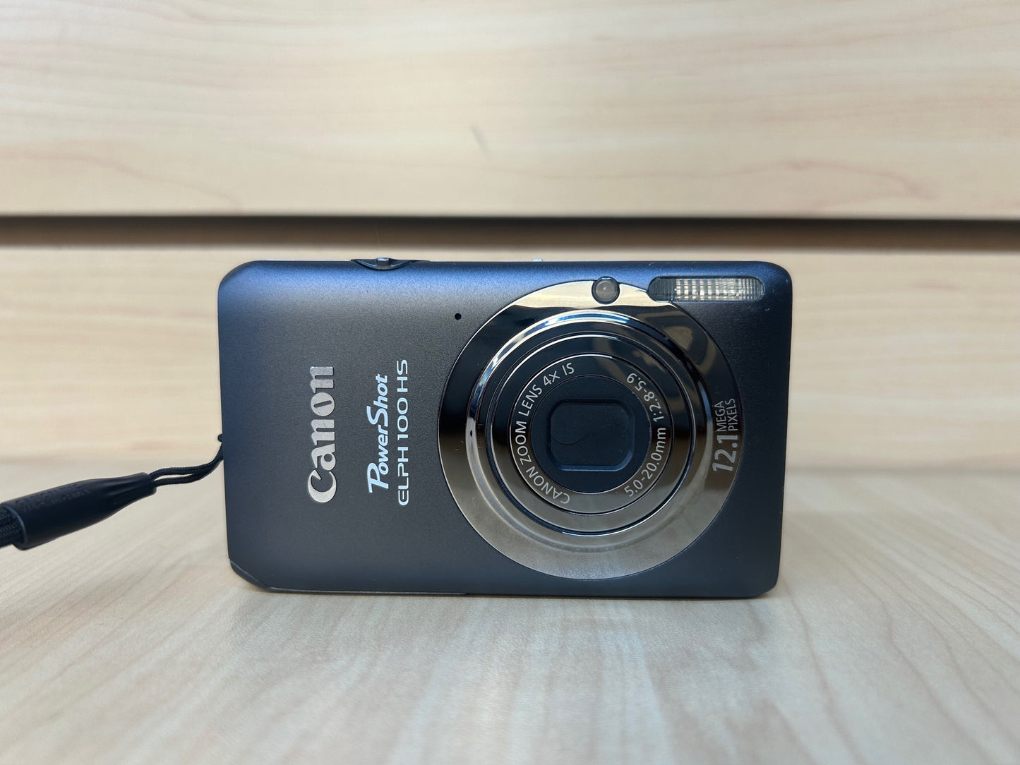 Used Canon PowerShot ELPH 100 HS Digital Camera Gray | 12.1MP | Tested & Fully Operational