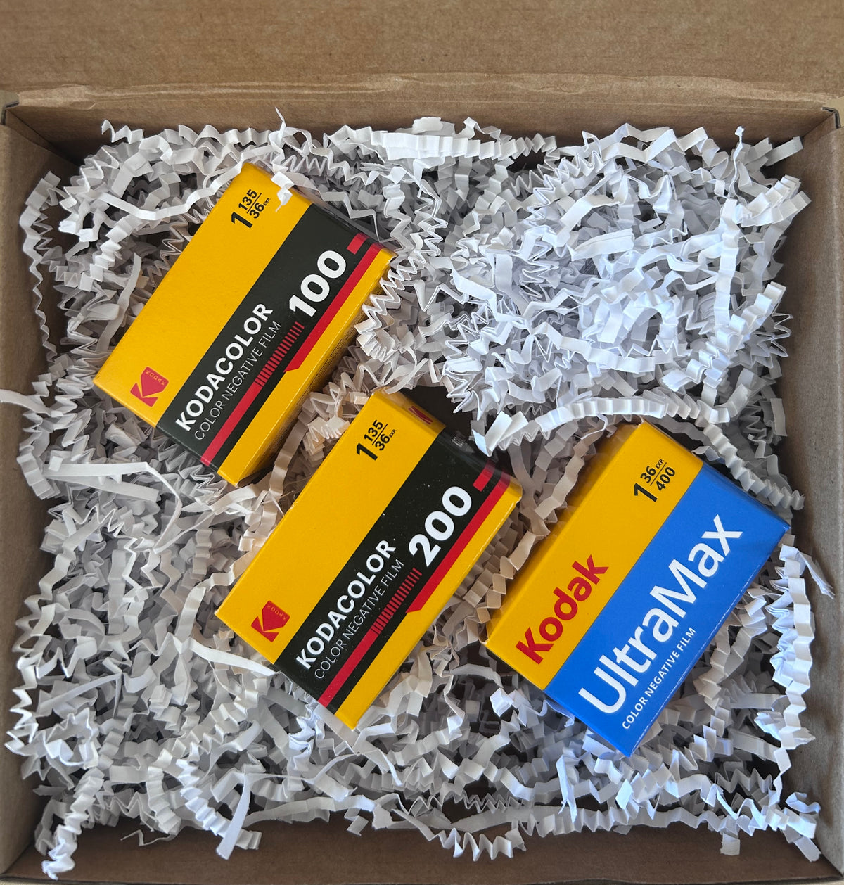 35mm Film Gift Box – Assorted Kodak Film (3 Rolls Total)