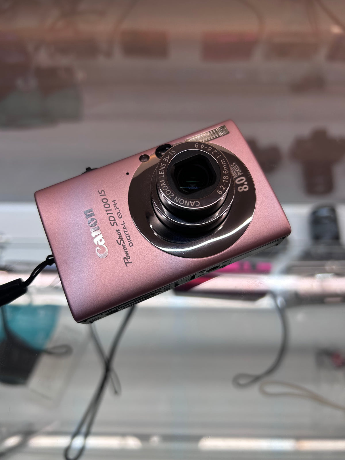 Used Canon PowerShot SD1100 IS Digital ELPH Camera Pink w/ Case | SEE VIDEO |