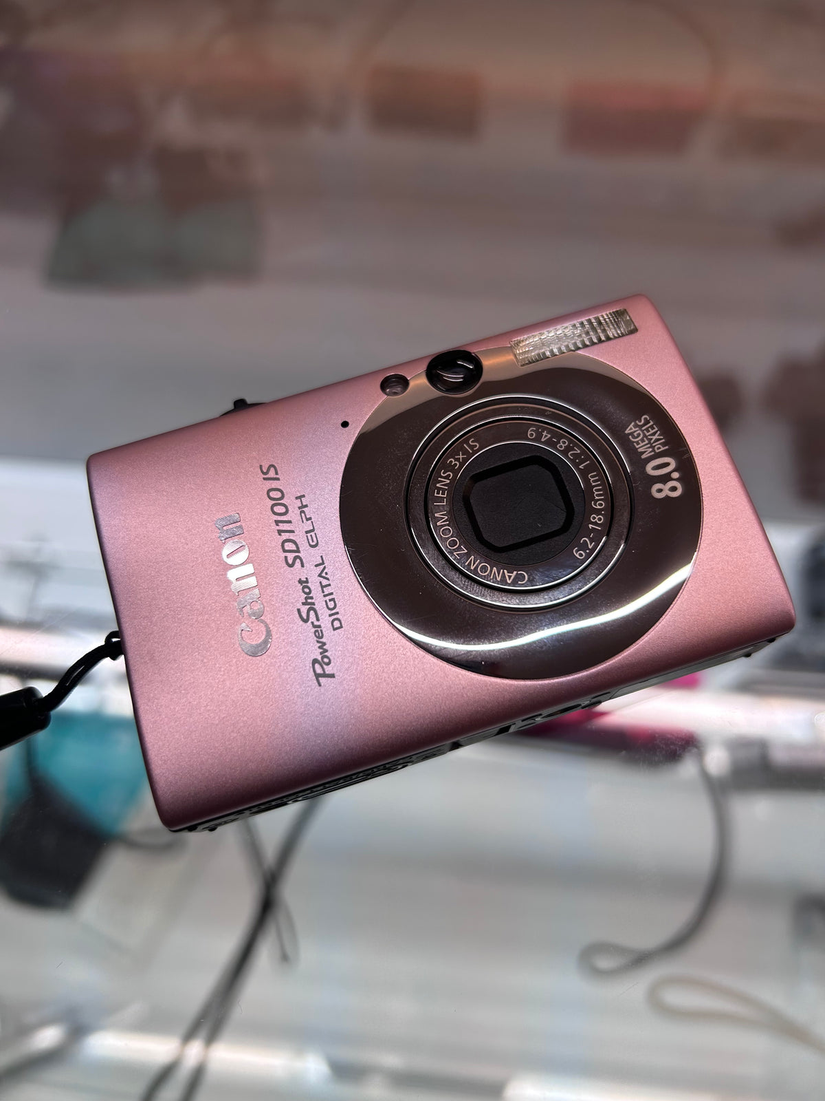 Used Canon PowerShot SD1100 IS Digital ELPH Camera Pink w/ Case | SEE VIDEO |