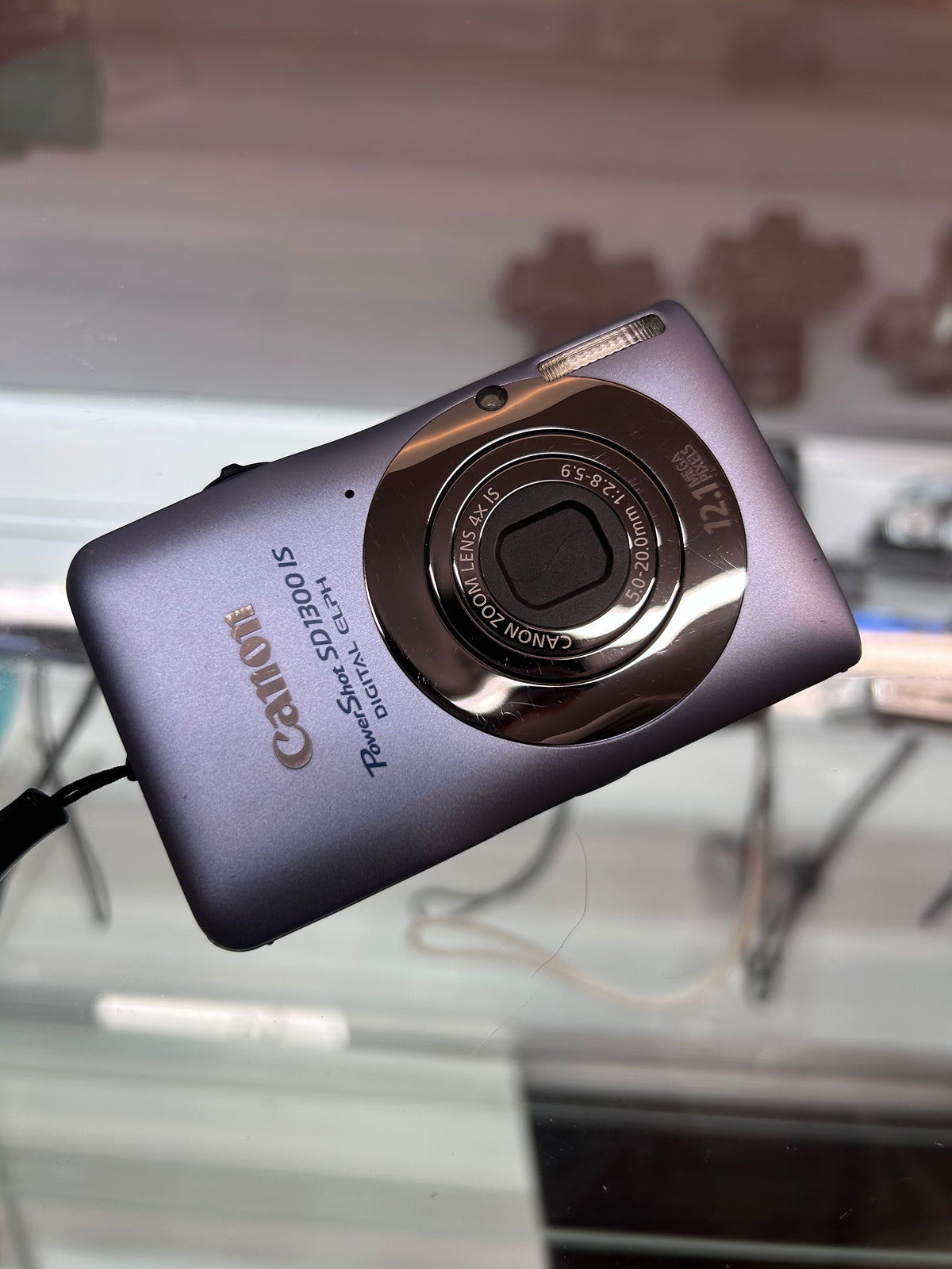 Used Canon PowerShot SD1300 IS Digital ELPH Camera Blue w/ Case | SEE VIDEO |