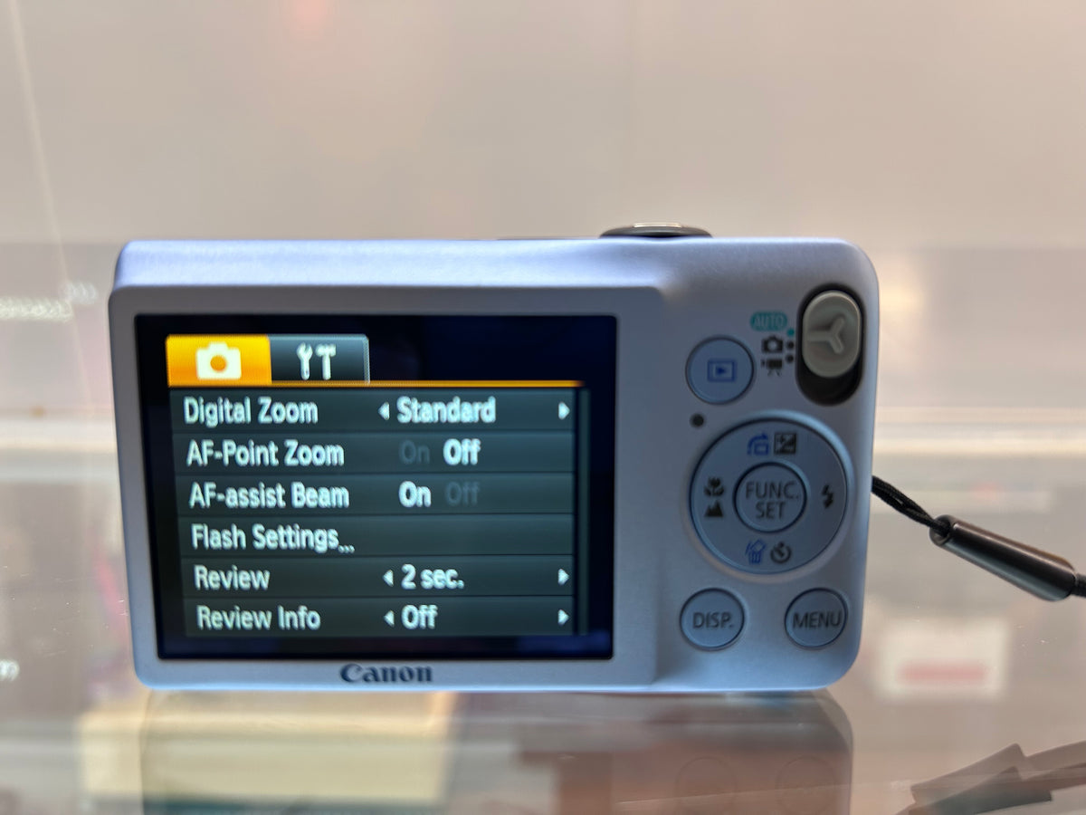 Used Canon PowerShot SD1300 IS Digital ELPH Camera Blue w/ Case | SEE VIDEO |