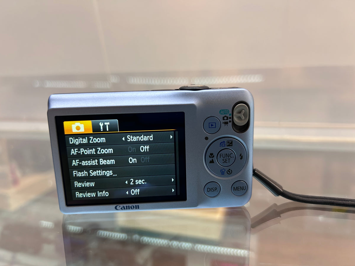 Used Canon PowerShot SD1300 IS Digital ELPH Camera Blue w/ Case | SEE VIDEO |