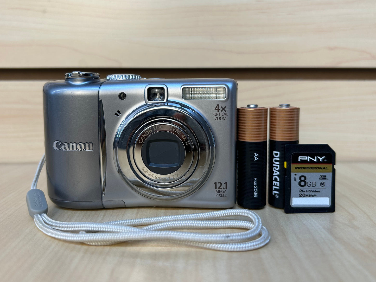 Used Canon PowerShot A1100 IS Digital Camera Silver | 12.1MP | Tested & Fully Operational |