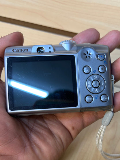 Used Canon PowerShot A1100 IS Digital Camera Silver | 12.1MP | Tested & Fully Operational |