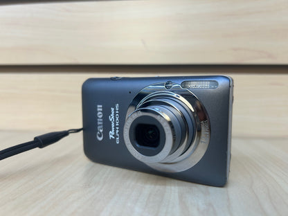 Used Canon PowerShot ELPH 100 HS Digital Camera Gray | 12.1MP | Tested & Fully Operational