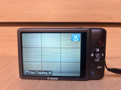 Used Canon PowerShot ELPH 100 HS Digital Camera Gray | 12.1MP | Tested & Fully Operational