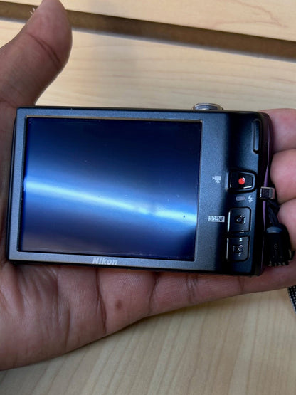 Used Nikon Coolpix S4100 Digital Camera Plum | 14.0 MP | Tested & Fully Operational