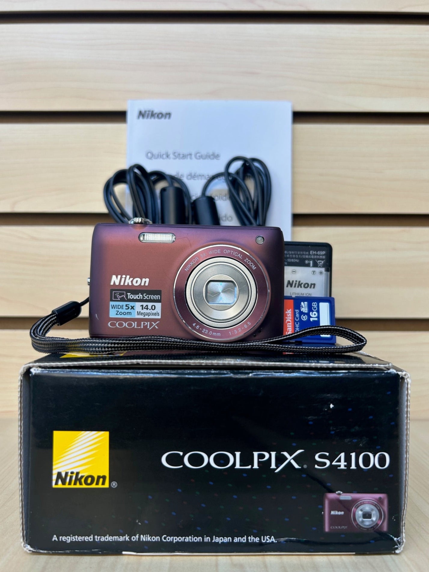 Used Nikon Coolpix S4100 Digital Camera Plum | 14.0 MP | Tested & Fully Operational