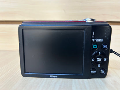 Used Nikon Coolpix L22 Digital Camera Red | 12MP | Tested & Fully Operational