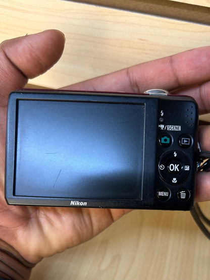 Used Nikon Coolpix L22 Digital Camera Red | 12MP | Tested & Fully Operational