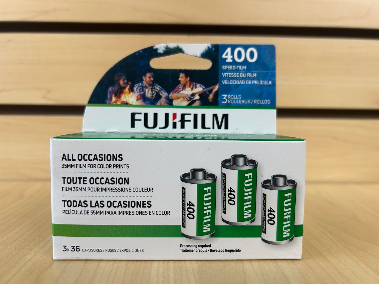FUJIFILM 400 Color Negative Film (3-Pack, 35mm Roll Film, 36 Exposures)