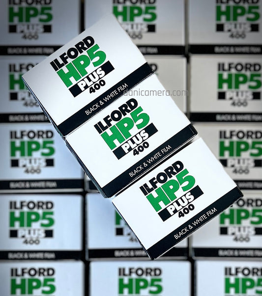 Ilford HP5 Plus 400 Black and White Negative Film (35mm Roll Film, 36 Exposures) (Pack of 3 Rolls)