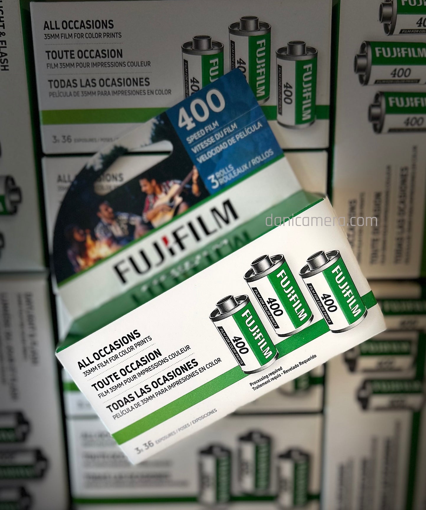 FUJIFILM 400 Color Negative Film (3-Pack, 35mm Roll Film, 36 Exposures)