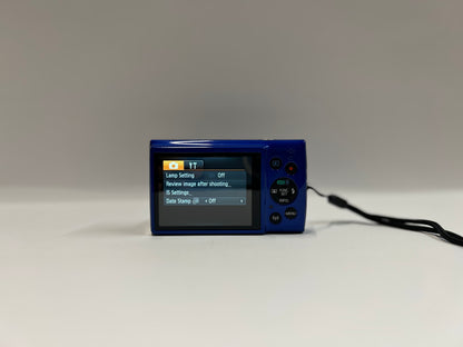 Used Canon PowerShot ELPH 190 IS Digital Camera Blue