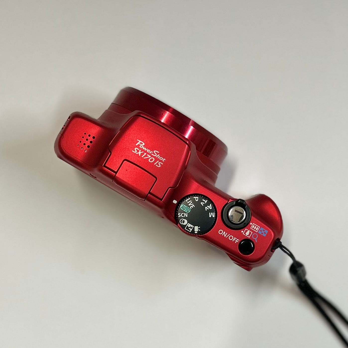 Used Canon PowerShot SX170 IS Digital Camera Red