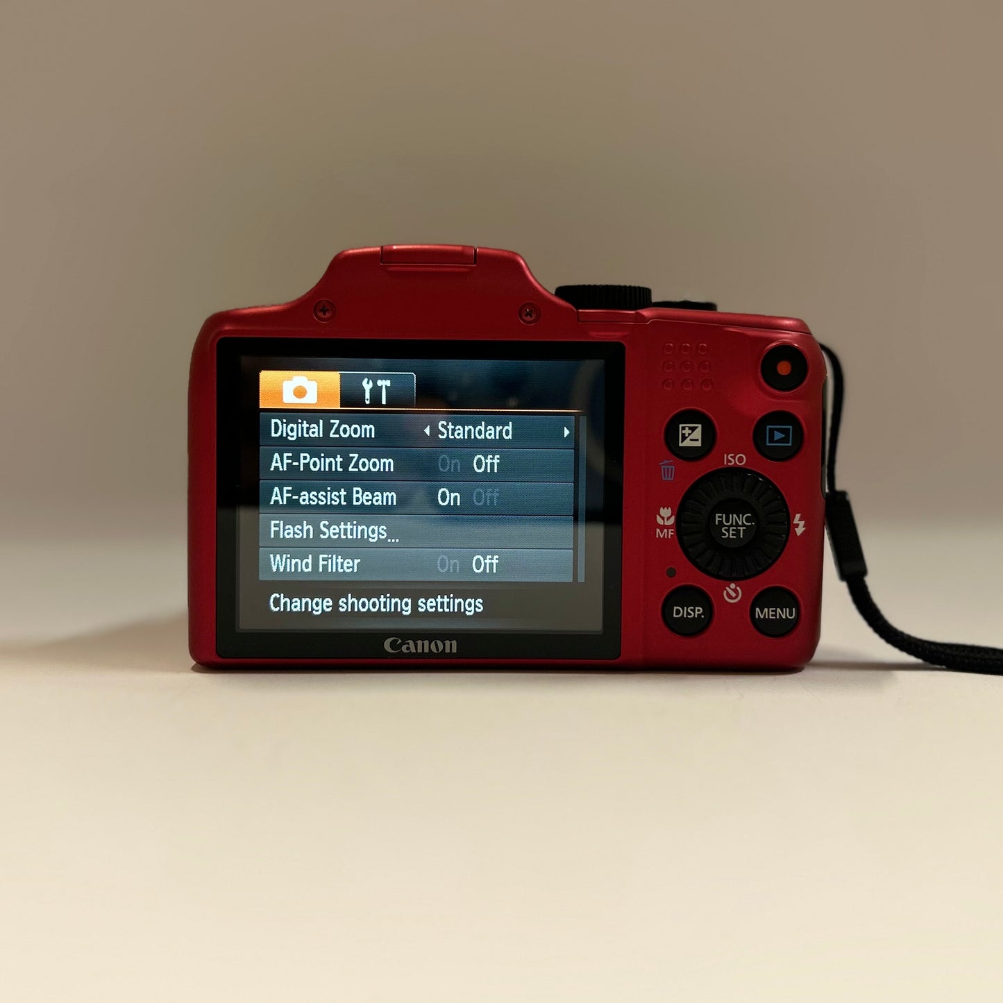 Used Canon PowerShot SX170 IS Digital Camera Red