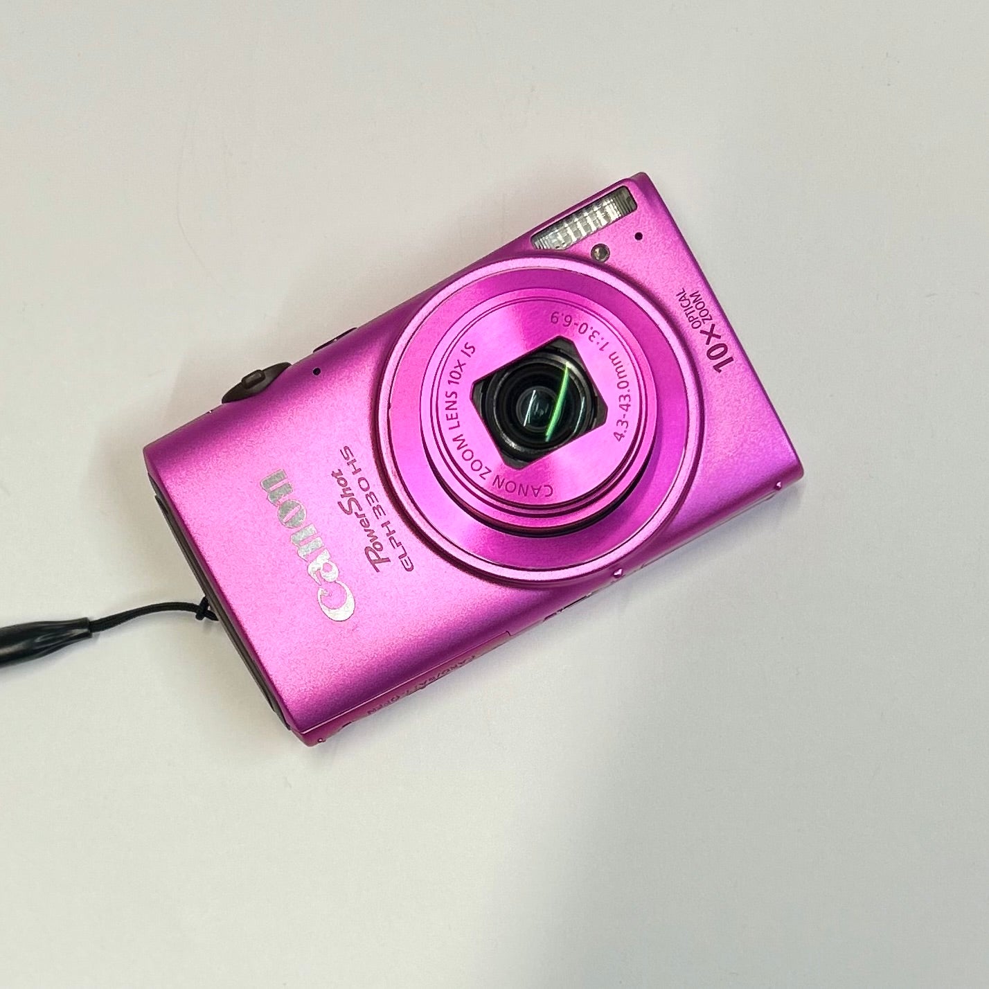 Used Canon PowerShot ELPH 330 HS Digital Camera Pink
