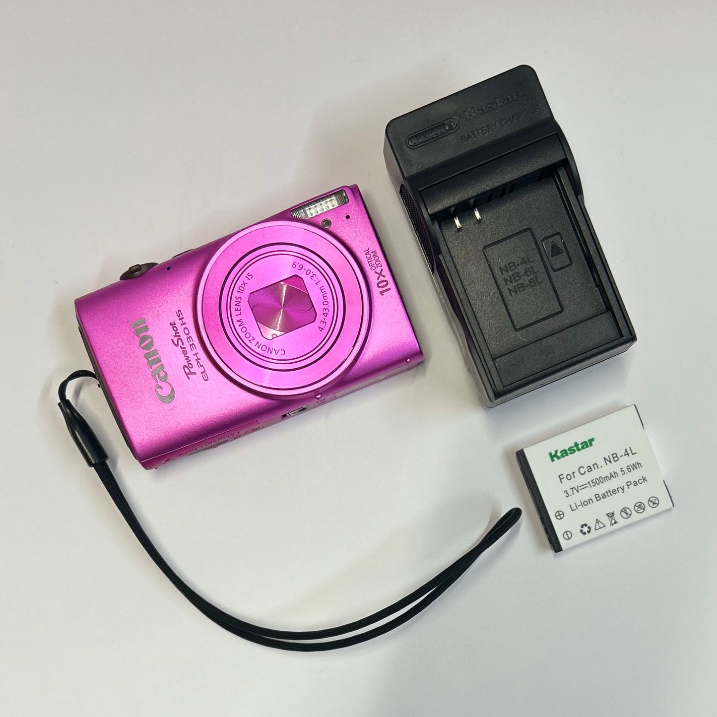 Used Canon PowerShot ELPH 330 HS Digital Camera Pink