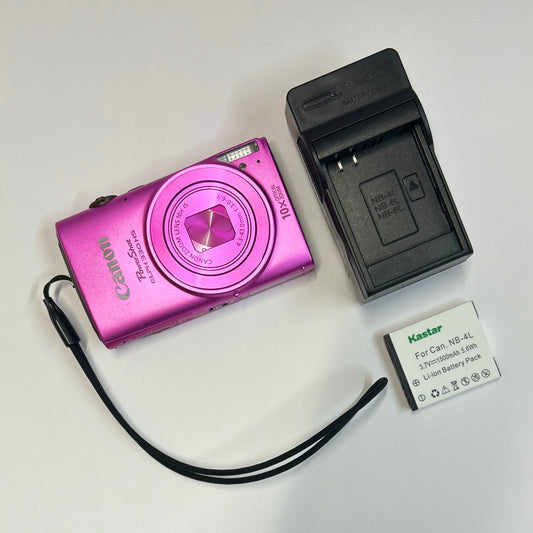 Used Canon PowerShot ELPH 330 HS Digital Camera Pink