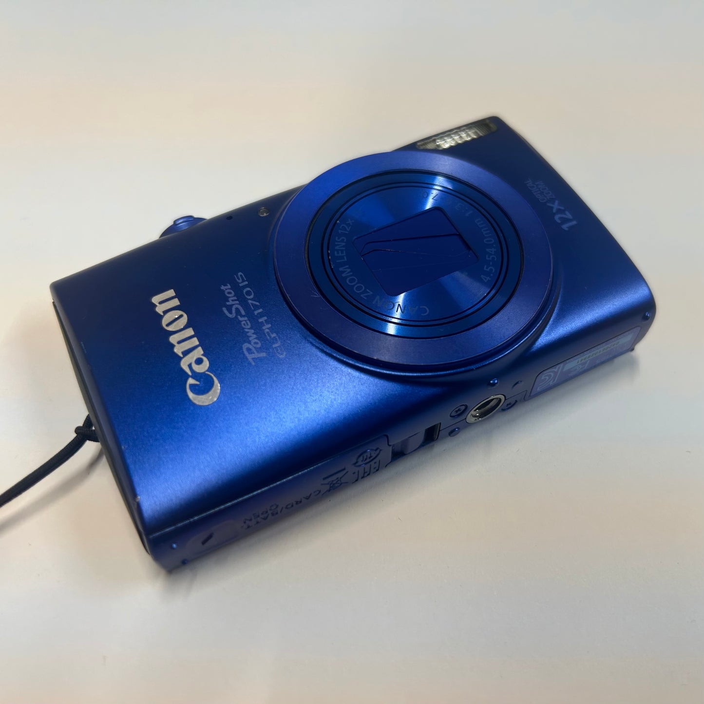 Used Canon PowerShot ELPH 170 IS Digital Camera Blue
