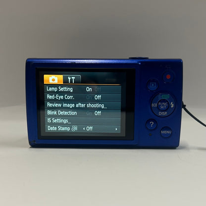 Used Canon PowerShot ELPH 170 IS Digital Camera Blue