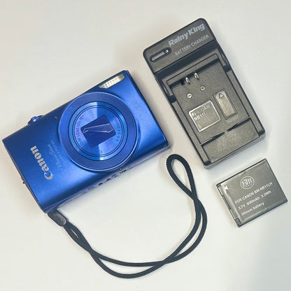 Used Canon PowerShot ELPH 170 IS Digital Camera Blue