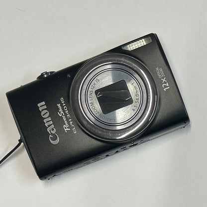 Used Canon PowerShot ELPH 340 HS Digital Camera Black