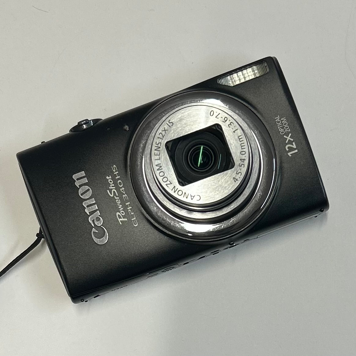 Used Canon PowerShot ELPH 340 HS Digital Camera Black