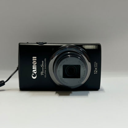 Used Canon PowerShot ELPH 340 HS Digital Camera Black