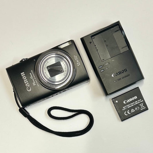 Used Canon PowerShot ELPH 340 HS Digital Camera Black