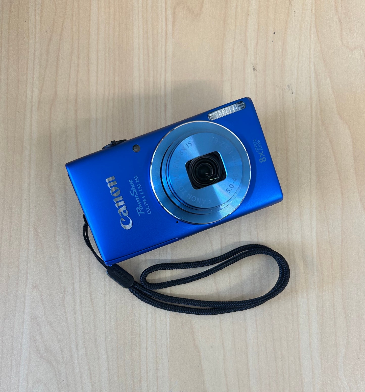 Used Canon PowerShot ELPH 115 IS Digital Camera Blue