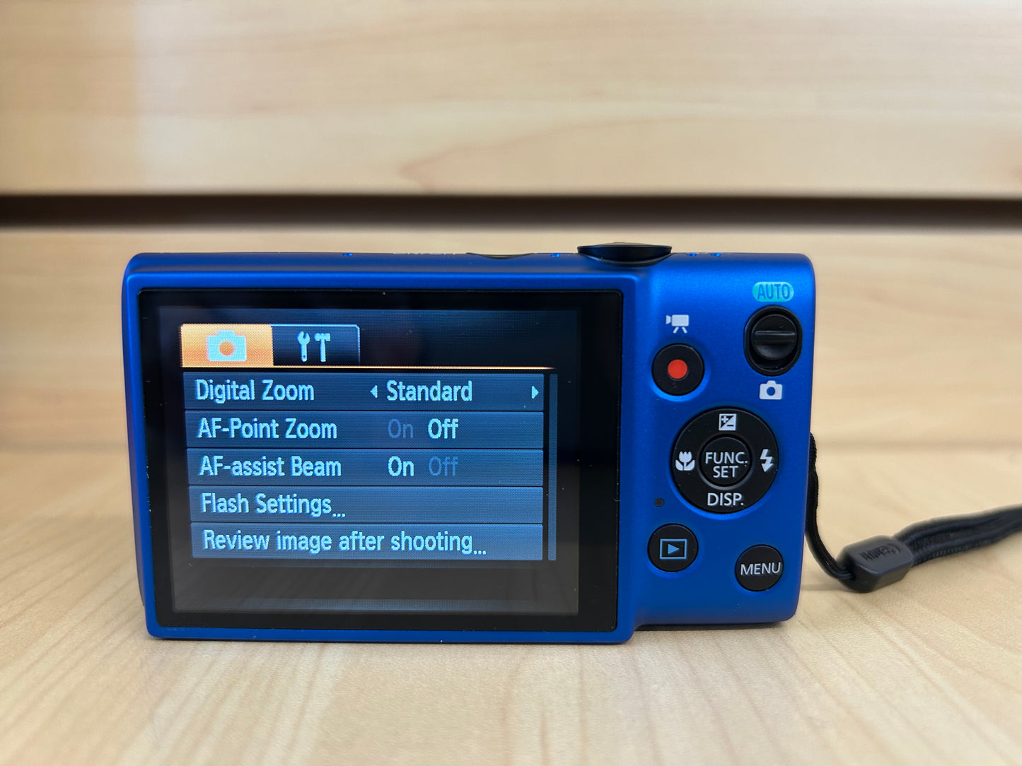 Used Canon PowerShot ELPH 115 IS Digital Camera Blue
