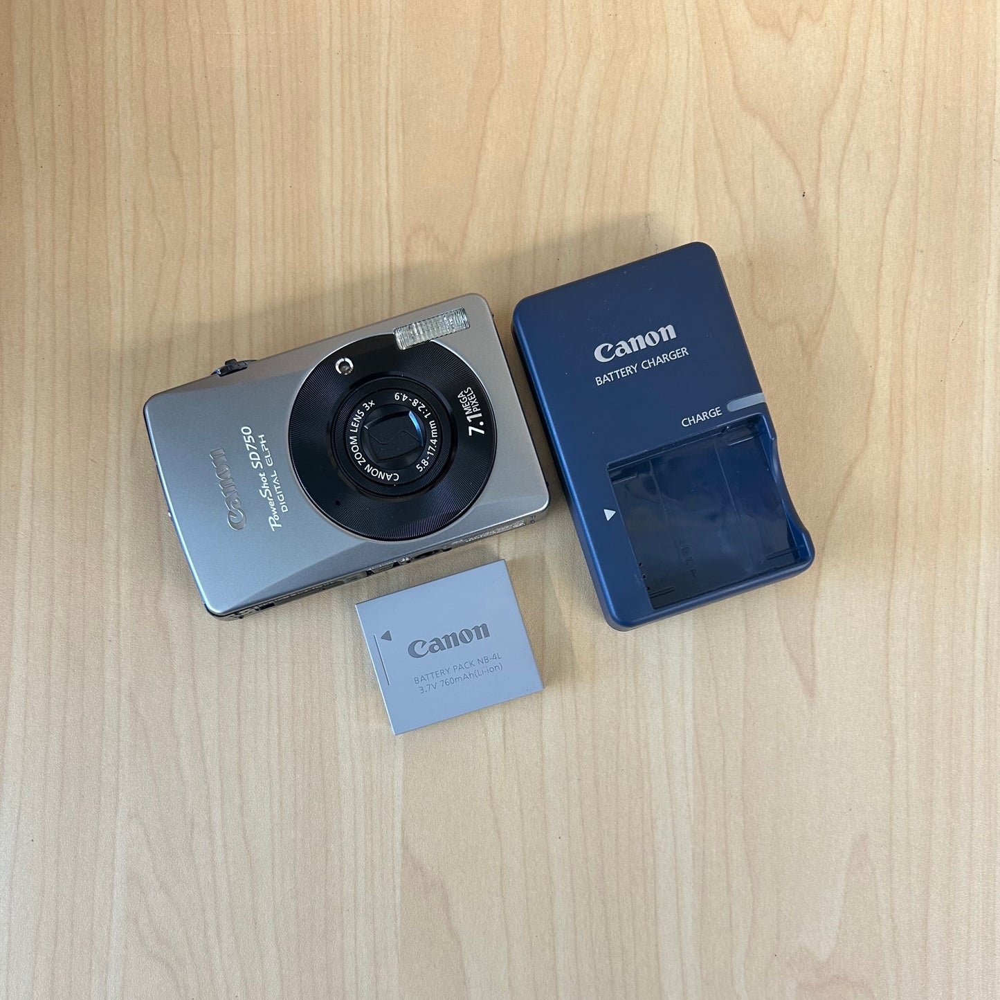 Used Canon PowerShot SD750 Digital ELPH Camera