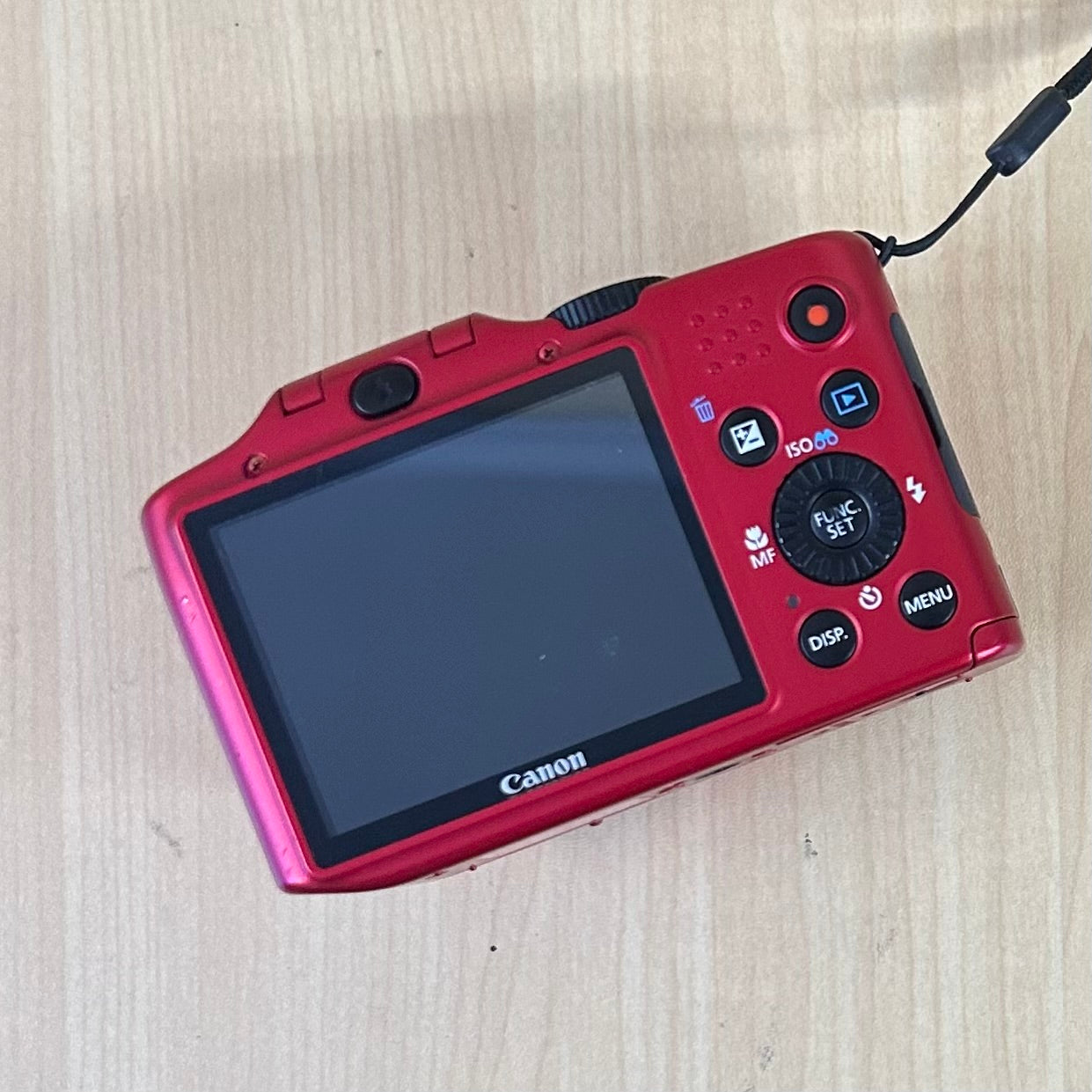 Used Canon PowerShot SX160 IS Digital Camera Red