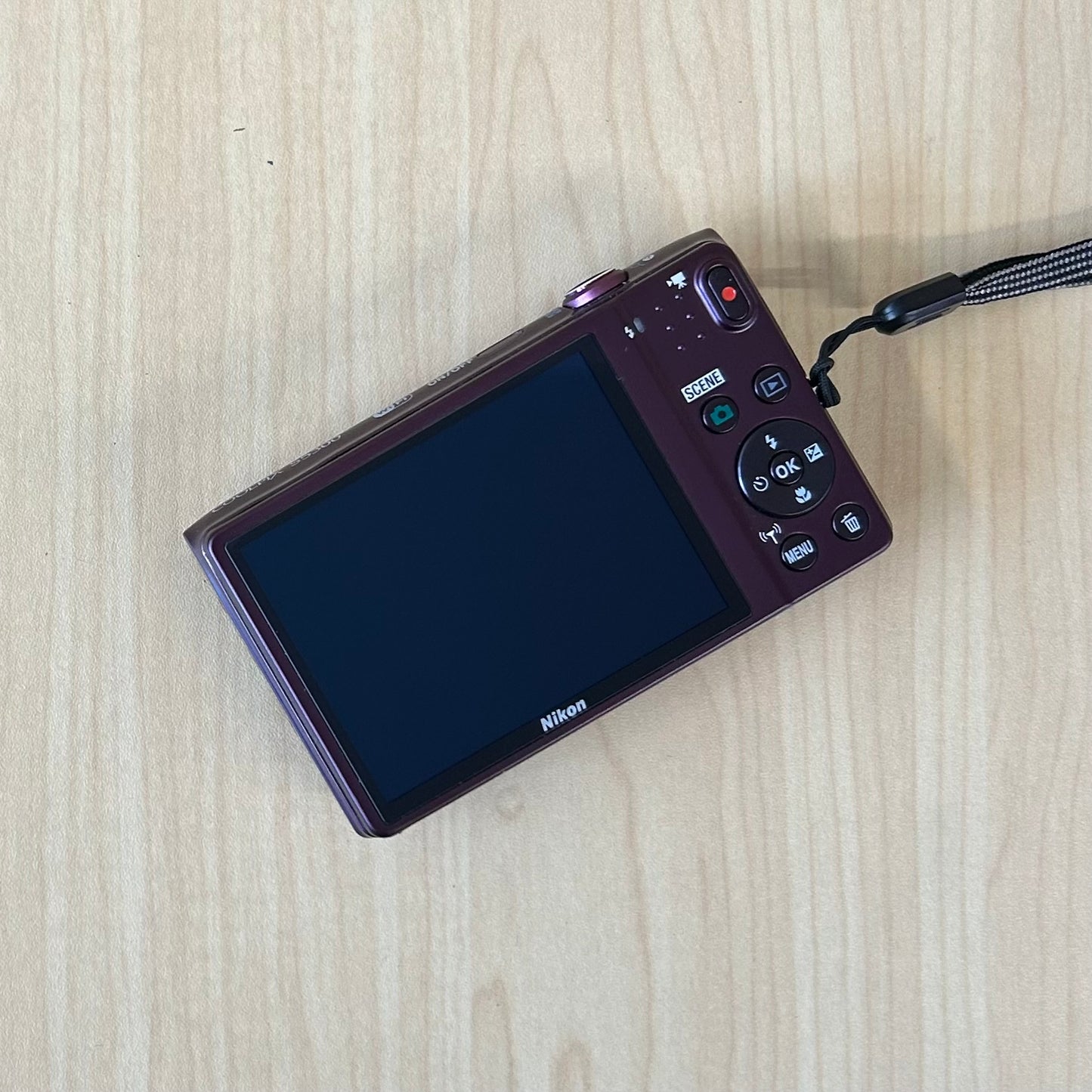 Used Nikon Coolpix S5300 Digital Camera Plum