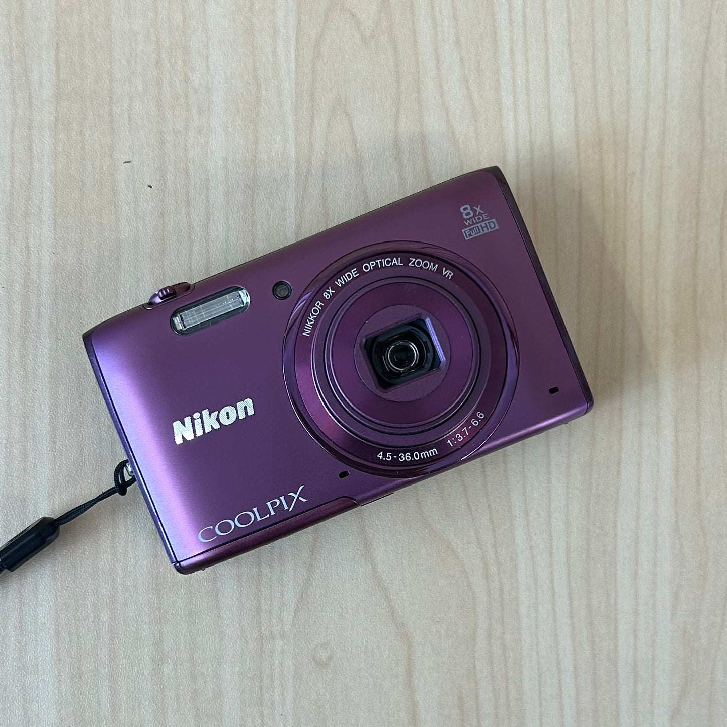Used Nikon Coolpix S5300 Digital Camera Plum