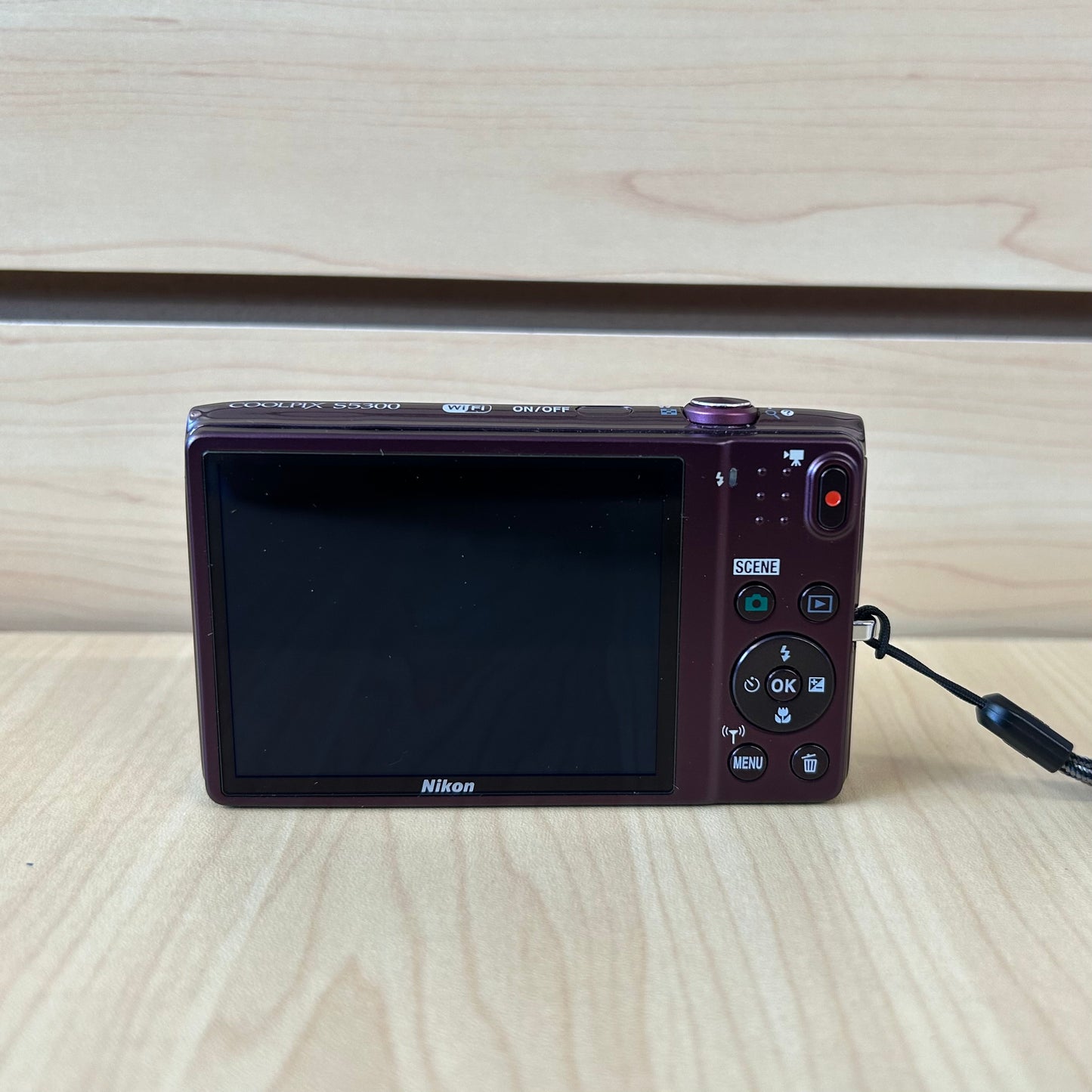 Used Nikon Coolpix S5300 Digital Camera Plum