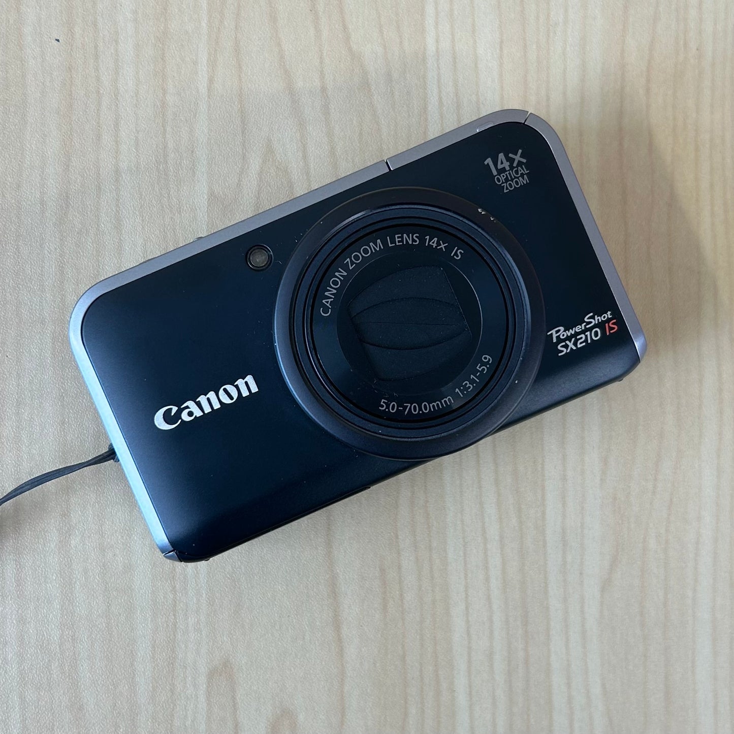 Used Canon PowerShot SX210 IS Digital Camera Black