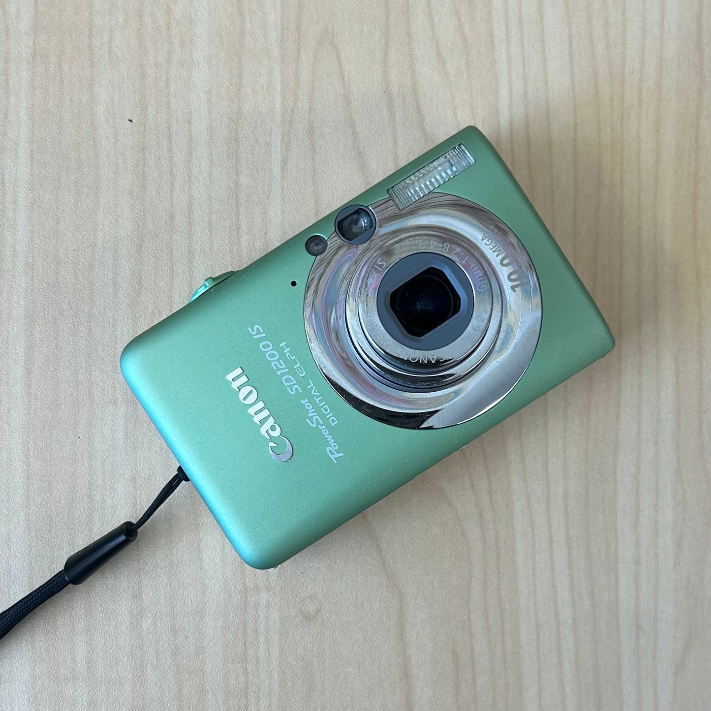 Used Canon PowerShot SD1200 IS Digital Camera Green