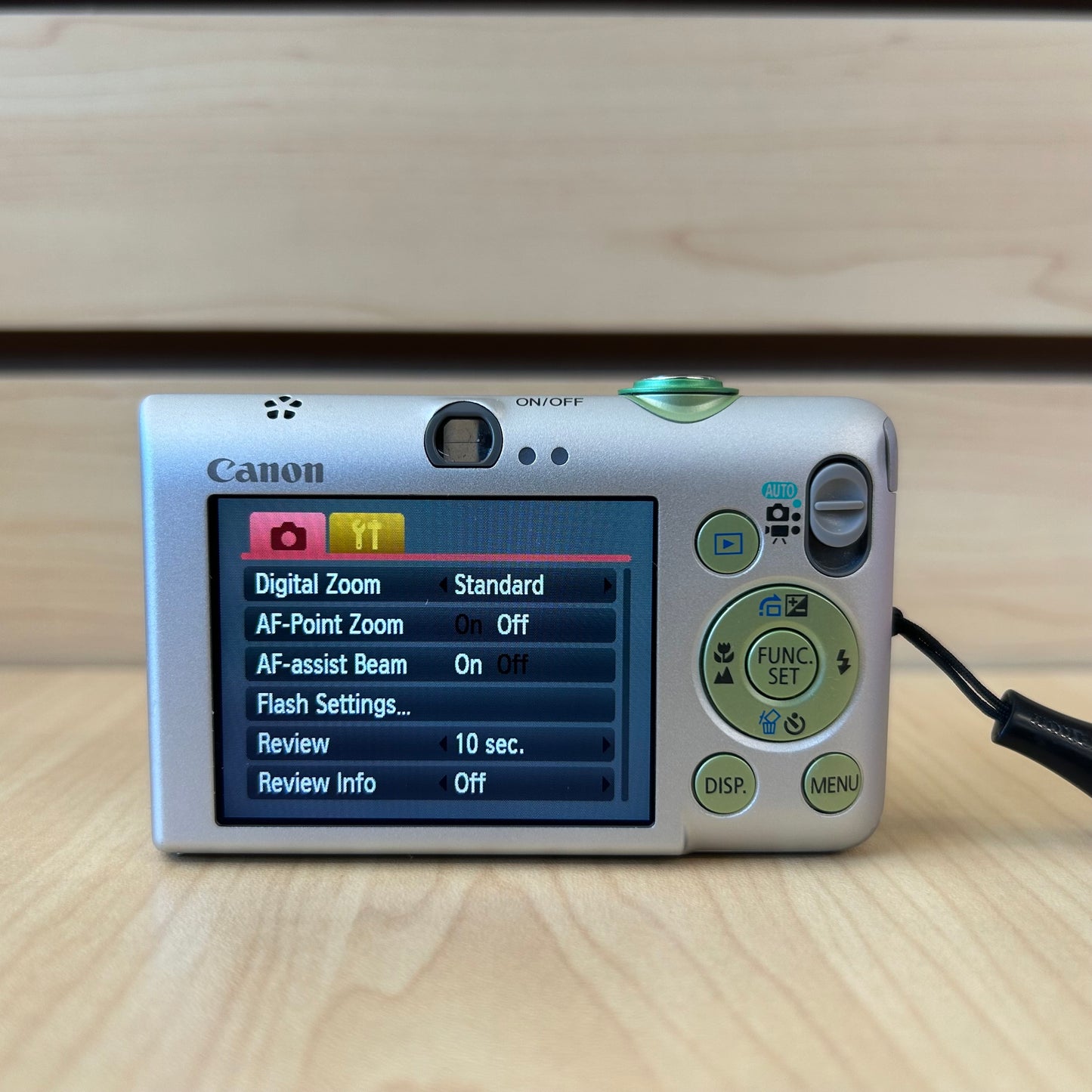 Used Canon PowerShot SD1200 IS Digital Camera Green