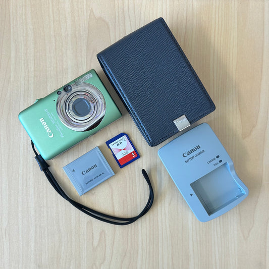 Used Canon PowerShot SD1200 IS Digital Camera Green