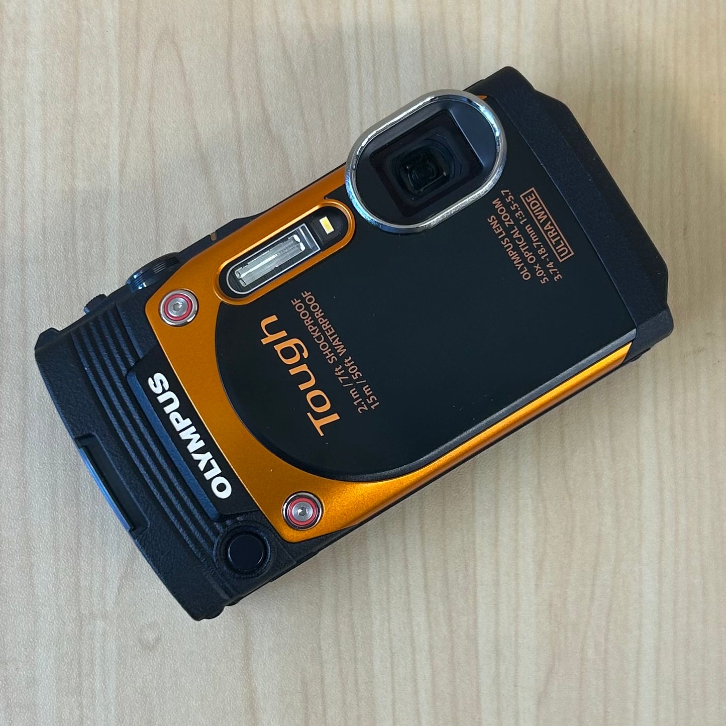 Used Olympus Stylus Tough TG-860 16.0MP Digital Camera - Orange