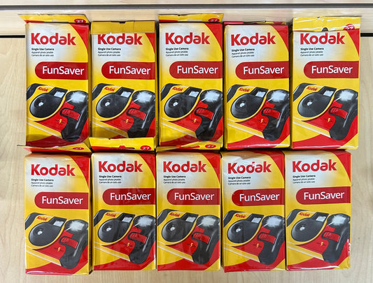 10x Kodak Funsaver 35mm One-Time-Use Disposable Camera (27 Exposures)