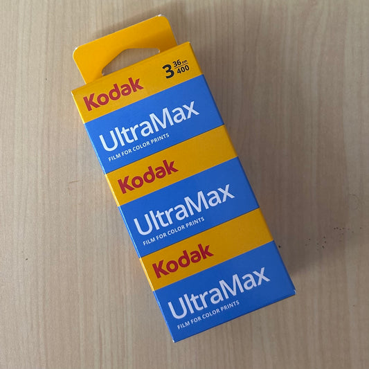 Kodak UltraMax 400 Color Negative Film (35mm Roll Film, 36 Exposures, 3-Pack)