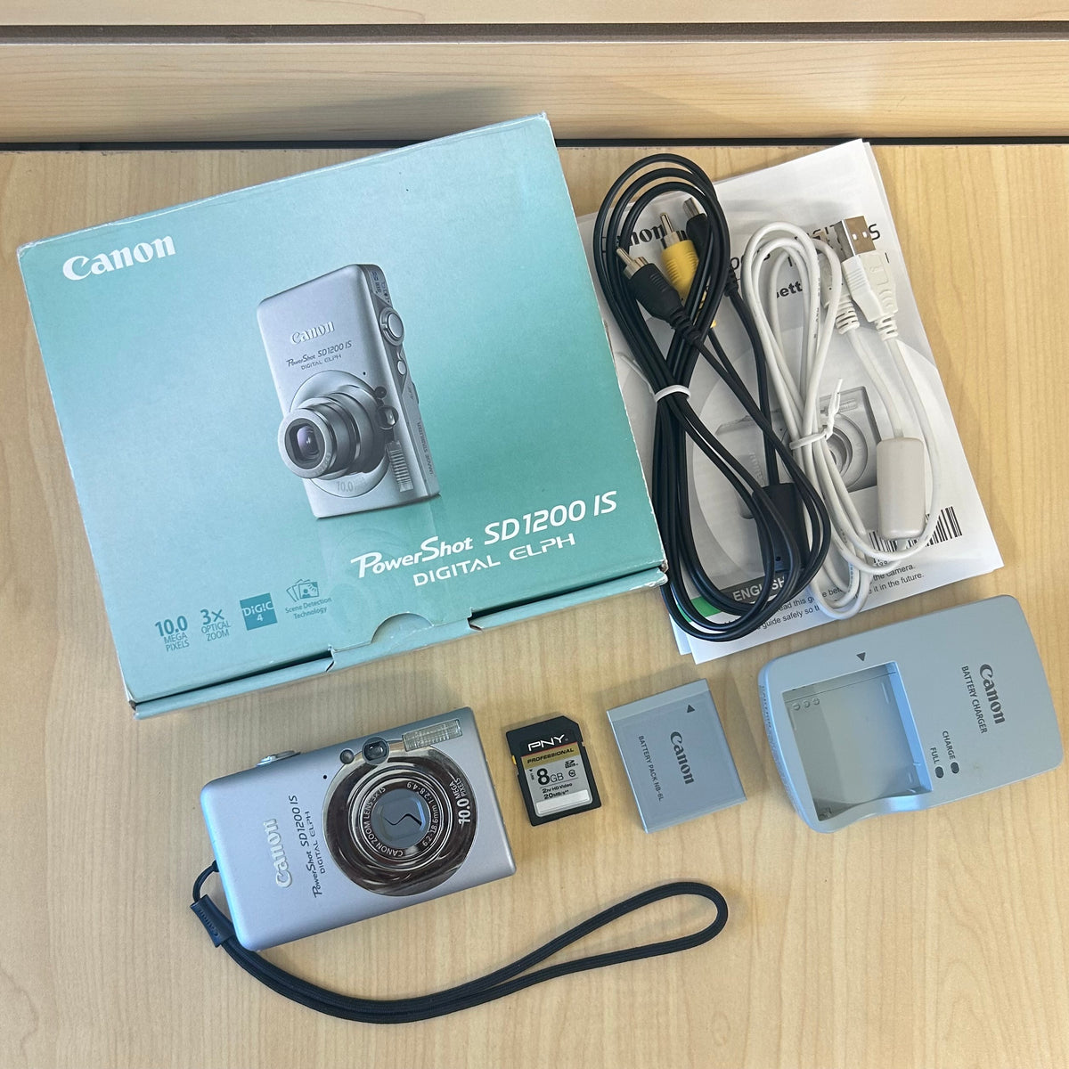 Used Canon PowerShot SD1200 IS Digital Camera Silver