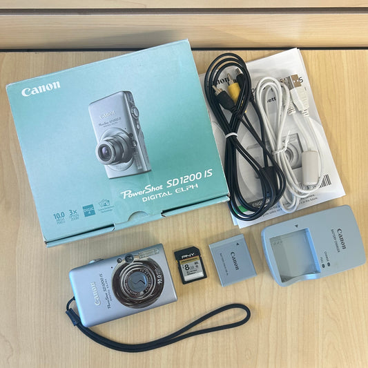Used Canon PowerShot SD1200 IS Digital Camera Silver
