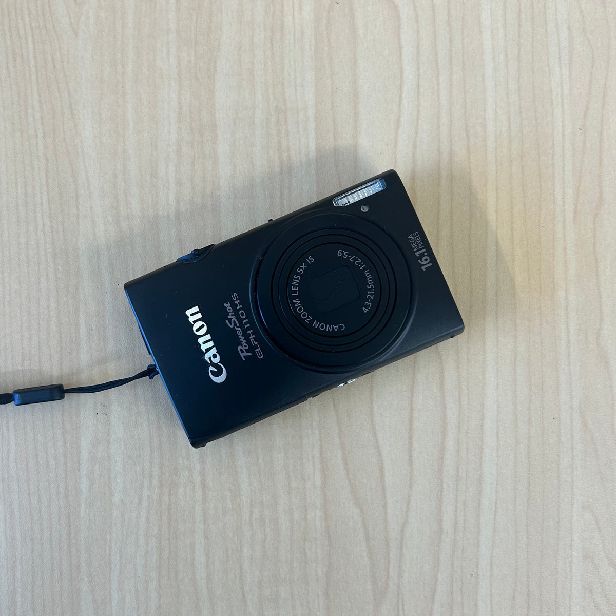 Used Canon PowerShot ELPH 110 HS Black Digital Camera