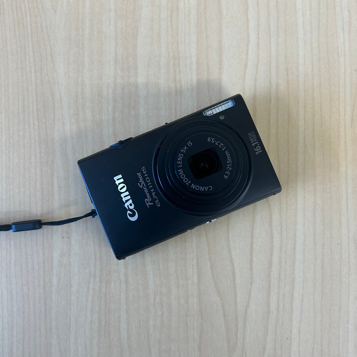 Used Canon PowerShot ELPH 110 HS Black Digital Camera
